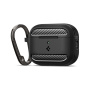 Spigen Rugged Armor husă rezistentă cu carabină pentru AirPods Pro 3 - negru