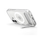 Husă transparentă Spigen Ultra Hybrid S cu suport și MagSafe pentru iPhone 17 - transparentă