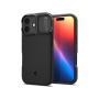 Spigen Optik Armor husă rezistentă cu protecție pentru cameră și MagSafe pentru iPhone 17 - negru