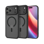 Husă Spigen Ultra Hybrid mat transparentă cu MagSafe pentru iPhone 17 Pro - negru