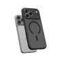 Husă Spigen Ultra Hybrid mat transparentă cu MagSafe pentru iPhone 17 Pro - negru