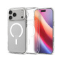 Husă Spigen Ultra Hybrid mată transparentă cu MagSafe alb pentru iPhone 17 Pro - transparent