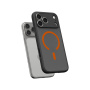 Husă mată transparentă Spigen Ultra Hybrid cu MagSafe portocaliu pentru iPhone 17 Pro Max - negru