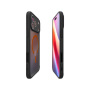 Husă mată transparentă Spigen Ultra Hybrid cu MagSafe portocaliu pentru iPhone 17 Pro Max - negru