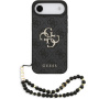 Husă Guess 4G Metal Logo Strap cu șnur pentru iPhone Air - gri