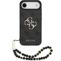 Husă Guess 4G Metal Logo Strap cu șnur pentru iPhone Air - gri