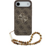 Husă Guess 4G Metal Logo Strap cu șnur pentru iPhone Air - maro