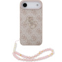 Husă Guess 4G Metal Logo Strap cu șnur pentru iPhone Air - roz