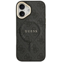 Husă Guess 4G Gold Frame cu MagSafe pentru iPhone 17 - gri