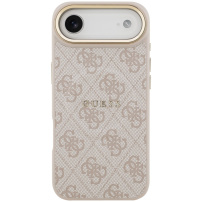 Husă Guess 4G Gold Frame cu MagSafe pentru iPhone Air - roz