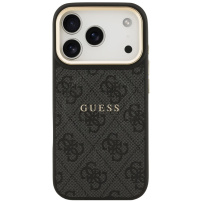 Husă Guess 4G Gold Frame cu MagSafe pentru iPhone 17 Pro - gri