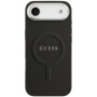 Husă Guess Saffiano cu MagSafe pentru iPhone Air - negru