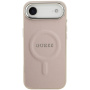 Husă Guess Saffiano cu MagSafe pentru iPhone Air - roz
