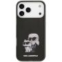 Karl Lagerfeld IML Aquarelle Karl and Choupette husă pentru iPhone 17 Pro - negru