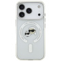 Husa Karl Lagerfeld IML K&CH Heads Metal Frame cu MagSafe pentru iPhone 17 Pro Max - transparentă