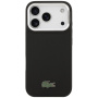 Husă Lacoste Iconic Petit Pique Camera Stand cu MagSafe pentru iPhone 17 Pro - negru
