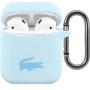 Husă silicon Lacoste cu Logo Glossy Printing pentru AirPods 1 / 2 - albastru