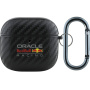 Husă Oracle Red Bull Racing cu model din fibră de carbon pentru AirPods 4 / 5 - negru