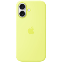 Husă Originală din silicon Apple cu MagSafe pentru iPhone 17 - galben neon