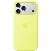 Husă Originală din silicon Apple cu MagSafe pentru iPhone 17 Pro Max - neon galben