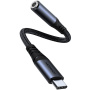 Adaptor audio JOYROOM SY-C01 - jack de 3,5 mm la USB-C - negru