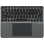Tastatură Bluetooth wireless pliabilă cu touchpad și suport DUX DUCIS OK Fold - gri