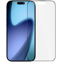 Rurihai sticlă mată securizată 2.5D cu ramă neagră pentru iPhone 17 Pro