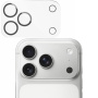 Sticlă securizată Rurihai pentru protecția lentilelor camerei spate pentru iPhone 17 Pro Max - negru
