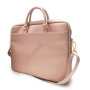 Guess Saffiano Vintage Script geantă pentru MacBook pana la 16" - roz-auriu