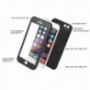Husă impermeabilă, cu model de diamante, pentru Apple iPhone 8 / 7 - roz
