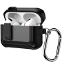 Husă super rezistentă cu carabină pentru AirPods Pro 3 - negru