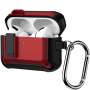 Husă super rezistentă cu carabină pentru AirPods Pro 3 - roșu
