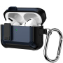 Husă super rezistentă cu carabină pentru AirPods Pro 3 - bleumarin