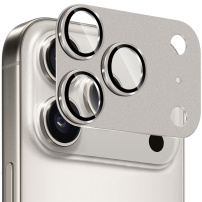 NORTHJO sticlă securizată cu ramă metalică pentru protecția lentilelor camerei pentru iPhone 17 Pro - gri