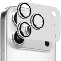 Sticlă securizată NORTHJO cu ramă metalică pentru protecția lentilelor camerei pentru iPhone 17 Pro - argintiu