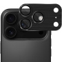 Sticlă securizată ENKAY cu ramă șlefuită pentru protecția lentilelor camerei pentru iPhone 17 Pro Max - negru