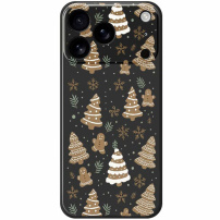 Husă de protecție cu model de turtă dulce de Crăciun pentru iPhone 17 Pro - negru
