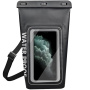 Geantă impermeabilă cu curea reglabilă pentru iPhone - 2L - negru