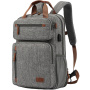 Rucsac COOLBELL cu curea reglabilă și port USB extern pentru iPad / MacBook de până la 16" - gri