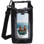 Geantă universală impermeabilă cu curea reglabilă și buzunar pentru iPhone - 5L - negru
