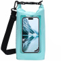 Geantă universală impermeabilă cu curea reglabilă și buzunar pentru iPhone - 5L - azur