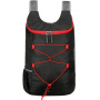 Rucsac sport pliabil ultra-subțire VANAHEIMR - negru cu roșu