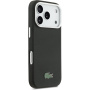 Husă Lacoste Iconic Petit Pique Metal Logo cu MagSafe pentru iPhone 17 Pro Max - negru