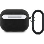 Husă Lacoste Petit Pique Croc Logo Patch cu carabină pentru AirPods Pro 2 - negru