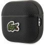 Husă Lacoste Petit Pique Croc Logo Patch cu carabină pentru AirPods Pro 2 - negru
