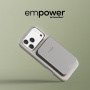 PanzerGlass empower Qi2 Powerbank fără fir MagSafe cu port USB-C - 10.000 mAh - gri