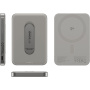 PanzerGlass empower Qi2 Powerbank MagSafe wireless cu suport și port USB-C - 5.000 mAh - gri