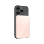 FIXED MagZen 5 Crystal Qi2 Powerbank fără fir MagSafe cu port USB-C - 5.000 mAh - roz