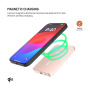 FIXED MagZen 5 Crystal Qi2 Powerbank fără fir MagSafe cu port USB-C - 5.000 mAh - roz