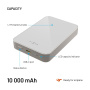 FIXED MagZen 10 Crystal Qi2 Powerbank wireless MagSafe cu port USB-C - 10.000mAh - Titan